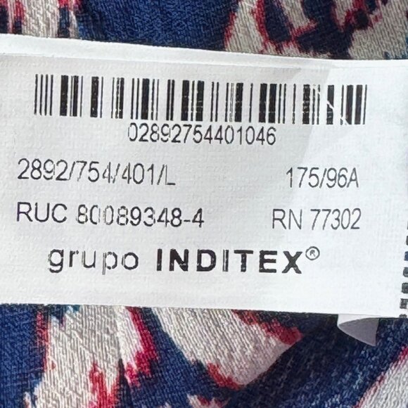 NWT Zara Summer Dress Mini Long Sleeves Button Front Dress Size L - Picture 11 of 12